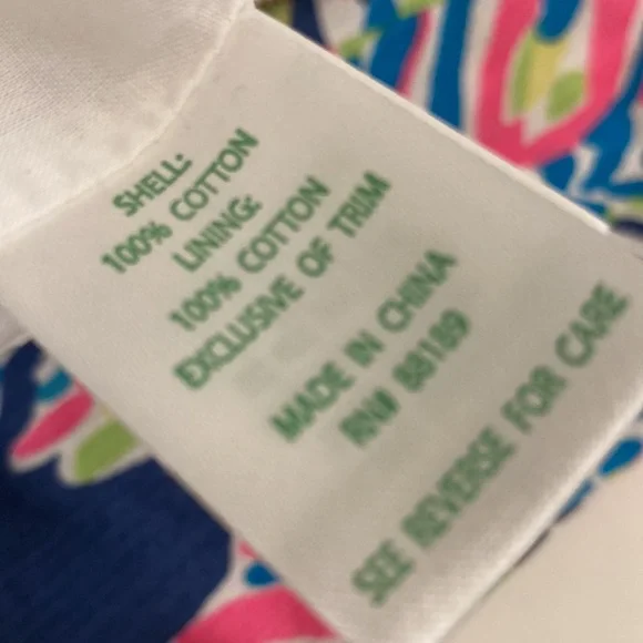 Lilly Pulitzer shift dress Indigo palm reader size 2 - Picture 6 of 10